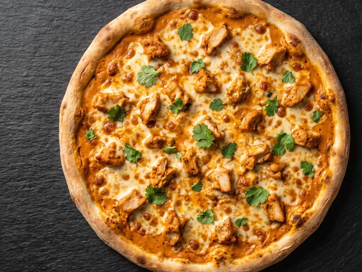 Butter Chicken Pizza